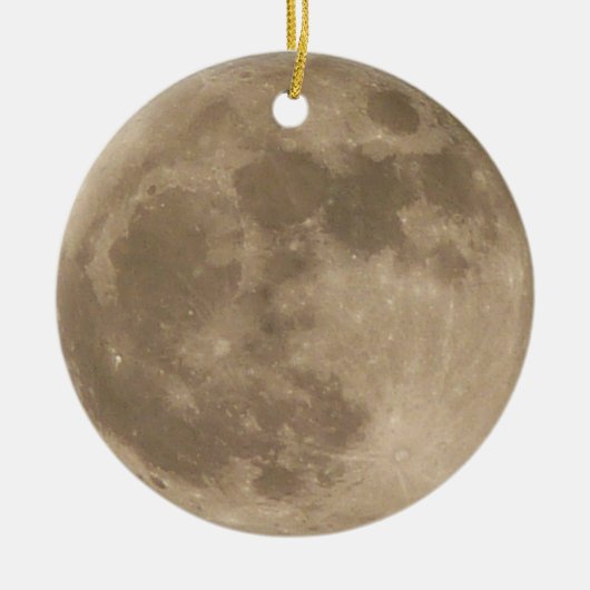 Moon Ornament Full Moon Decoralized Personalized (Voorkant)