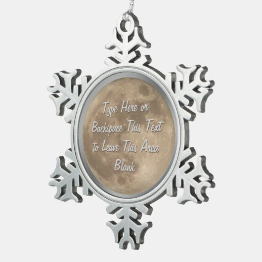 Moon Ornament Full Moon kerstdecoratie (Rechts)