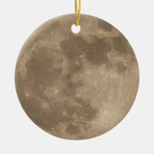 Moon Ornament Personalized Volledige de Decoratie  (Voorkant)