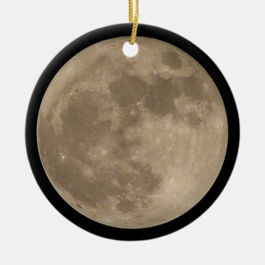 Moon Ornament Personalized Volledige de Decoratie  (Voorkant)