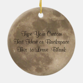 Moon Ornament Personalized Volledige de Decoratie 