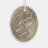 Moon Ornament Personalized Volledige de Decoratie  (Voorkant Rechts)