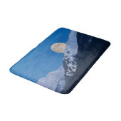 Moon Over Alyeska Ski Resort Alaska Badmat (Gekanteld)