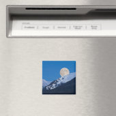 Moon Over Alyeska Ski Resort Alaska Magneet (Insitu (Vaatwasser))