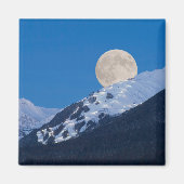 Moon Over Alyeska Ski Resort Alaska Magneet (Voorkant)