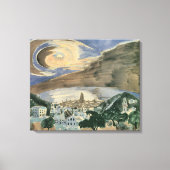 Moon Over Barcelona van Walter Gramatte Canvas Afdruk (Voorkant)