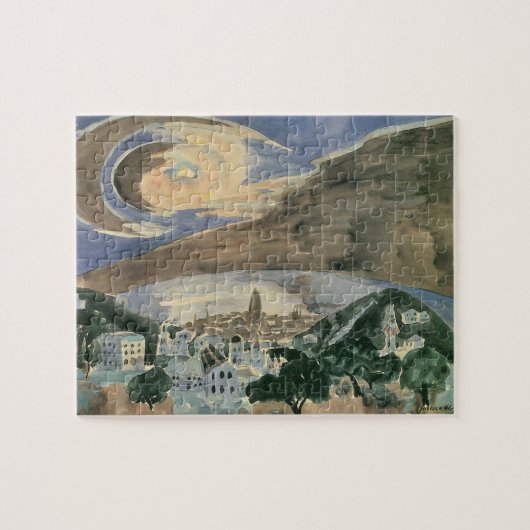 Moon Over Barcelona van Walter Gramatte Legpuzzel (Horizontaal)