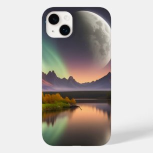Moon over berglandschap Case-Mate iPhone 14 plus hoesje