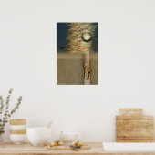 Moon Over Birch door Gregory Gallo Poster (Keuken)