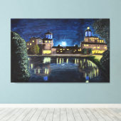 Moon over Broadmoor Canvas Art (Insitu (Houten vloer))
