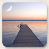 Moon Over Buscharner Footbridge | Starnberg Lake Bier Onderzetter (Voorkant)