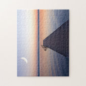 Moon Over Buscharner Footbridge | Starnberg Lake Legpuzzel (Verticaal)
