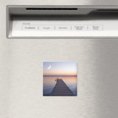 Moon Over Buscharner Footbridge | Starnberg Lake Magneet (Insitu (Vaatwasser))