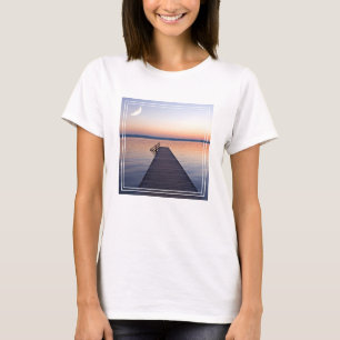 Moon Over Buscharner Footbridge   Starnberg Lake T-shirt