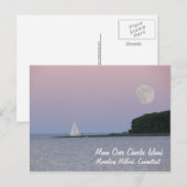 Moon Over Charles Island Briefkaart (Voorkant / Achterkant)