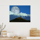 Moon Over Colorado Poster (Keuken)