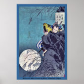 Moon over de berg Inaba door Taiso, Yoshitoshi Uki Poster (Voorkant)
