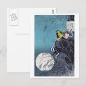 Moon over de berg Inaba, Tsukioka Yoshitoshi Briefkaart (Voorkant / Achterkant)