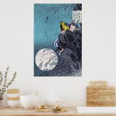 Moon over de berg Inaba, Tsukioka Yoshitoshi Poster (Keuken)