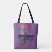 Moon over de bergen #9 tote bag (Achterkant)