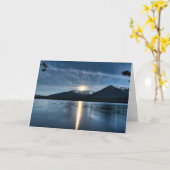 Moon over de Kaart van het meer (Gele Bloem)