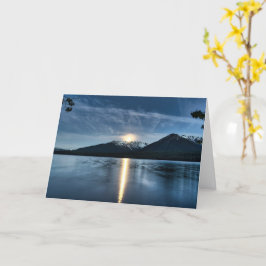 Moon over de Kaart van het meer