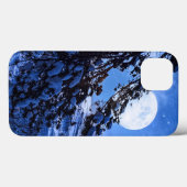 Moon over de sneeuwvloerboom en de kust van het ze Case-Mate iPhone case (Achterkant (horizontaal))