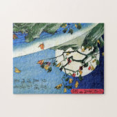 Moon over een waterval, Hiroshige, Ukiyo-e Legpuzzel (Horizontaal)