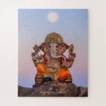Moon Over Ganeshji, 16x20 Jigzaag Puzzle 2