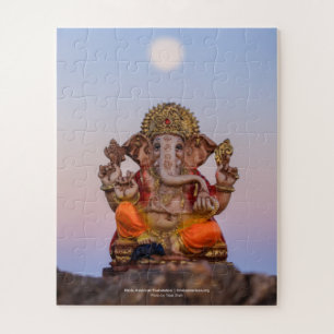 Moon Over Ganeshji, 16x20 Jigzaag Puzzle 2 Legpuzzel
