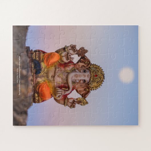 Moon Over Ganeshji, 16x20 Jigzaag Puzzle 2 Legpuzzel (Horizontaal)