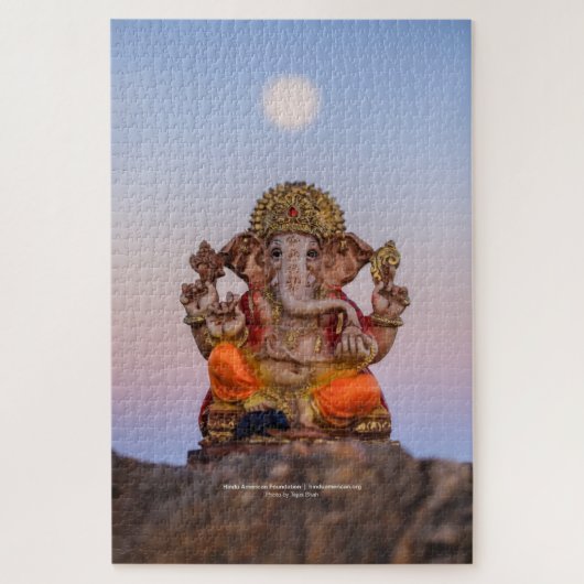Moon Over Ganeshji 20x30 Jigzaag Puzzle Legpuzzel (Verticaal)