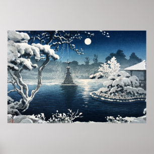 Moon Over Hibiya Park door Tsuchiya Koitsu Poster