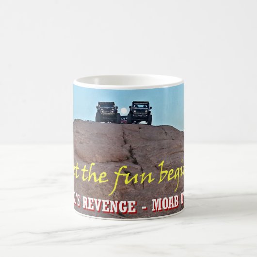 Moon Over Machines Moab Utah Coffee Mok (Center)