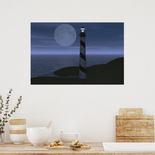 Moon over mijn hatteras poster (Keuken)