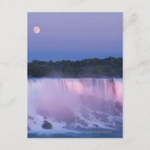 Moon over Niagara Herfsten Briefkaart