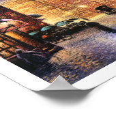 Moon Over Old City Poster (Hoek)