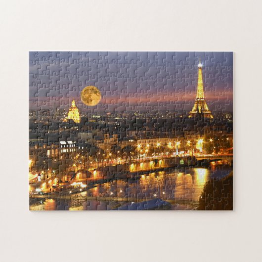 Moon over Parijs uitdagende puzzel (Horizontaal)