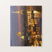 Moon over Parijs uitdagende puzzel (Verticaal)