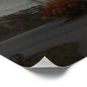 Moon over Portland Head vuurtoren Poster (Hoek)