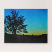 Moon Over Rockbridge County Farm Legpuzzel (Horizontaal)