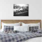 Moon Over Rust van djoneill Canvas Afdruk (Insitu (Slaapkamer))