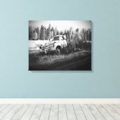 Moon Over Rust van djoneill Canvas Afdruk (Insitu (Houten vloer))