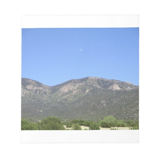 Moon Over Sandia Mountains Notitieblok (Voorkant)