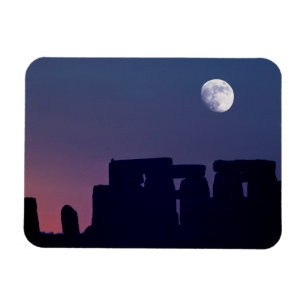 Moon Over Stonehenge Wiltshire, Engeland Magneet