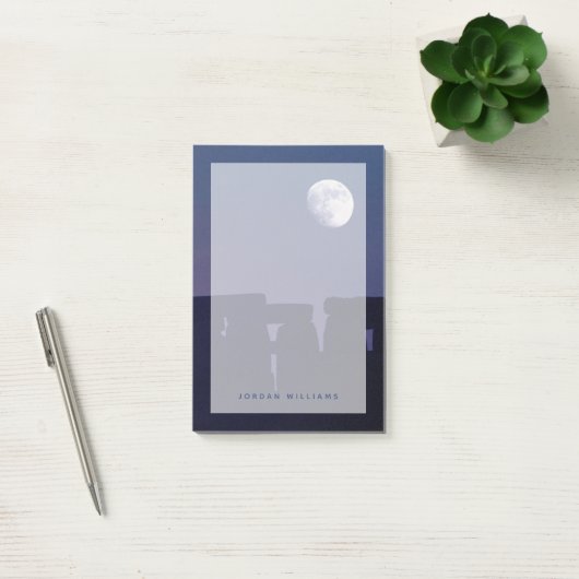 Moon Over Stonehenge | Wiltshire, Engeland Post-it® Notes (Kantoor)
