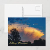 Moon over Storm Cloud Briefkaart (Voorkant / Achterkant)