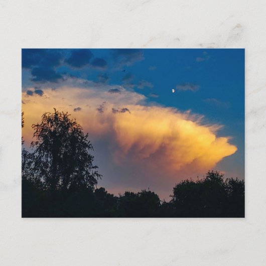 Moon over Storm Cloud Briefkaart (Voorkant)