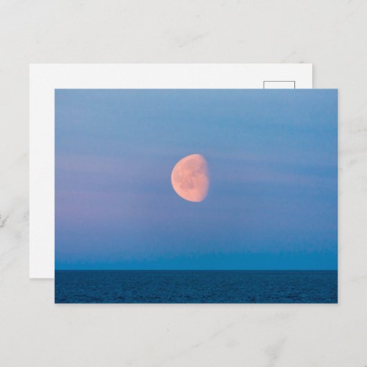 Moon Over the Bering Sea | Russia Far East Briefkaart (Voorkant / Achterkant)