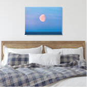 Moon Over the Bering Sea | Russia Far East Canvas Afdruk (Insitu (Slaapkamer))